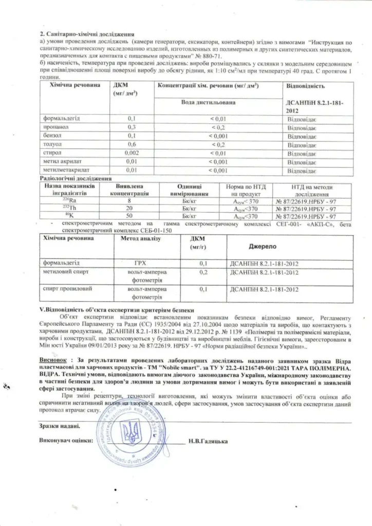 Ведра для харчових продуктів